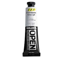Golden Open Acrylics - Benzimidazolone Yellow Light, 2 oz Tube