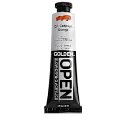 Golden Open Acrylics - Cadmium Orange, 2 oz Tube