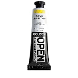 Golden Open Acrylics - Bismuth Vanadate Yellow, 2 oz tube