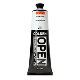 Golden Open Acrylics - Pyrrole Orange, 5 oz Tube