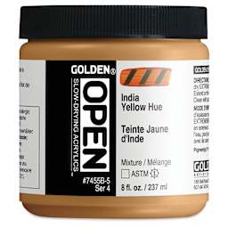 Golden Open Acrylics - Indian Yellow Hue, 8 oz Jar