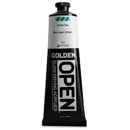 Golden Open Acrylics - Cobalt Teal, 5 oz Tube