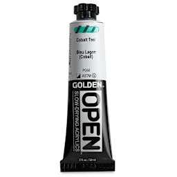 Golden Open Acrylics - Cobalt Teal, 2 oz Tube