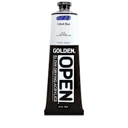 Golden Open Acrylics - Cobalt Blue, 5 oz Tube