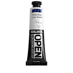 Golden Open Acrylics - Phthalo Blue (Green Shade), 2 oz Tube
