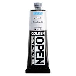 Golden Open Acrylics - Light Phthalo Blue, 5 oz Tube