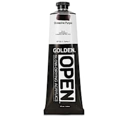 Golden Open Acrylics - Dioxazine Purple, 5 oz Tube
