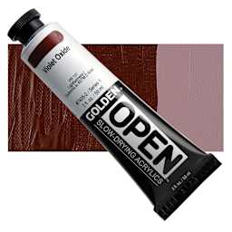 Golden Open Acrylic - Violet Oxide, 2 oz Tube and swatch