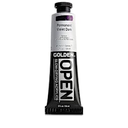 Golden Open Acrylics - Permanent Violet Dark, 2 oz Tube