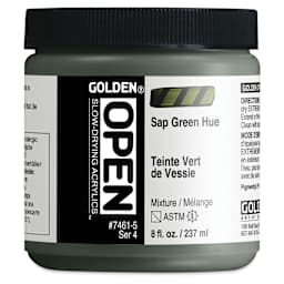 Golden Open Acrylics - Sap Green Hue, 8 oz Jar