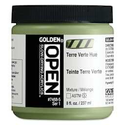 Golden Open Acrylics - Terre Verte Hue, 8 oz Jar