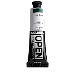 Golden Open Acrylics - Cobalt Green, 2 oz Tube
