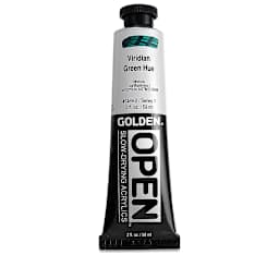 Golden Open Acrylics - Viridian Green Hue, 2 oz Tube