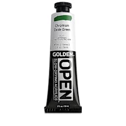 Golden Open Acrylics - Chromium Oxide Green, 2 oz Tube