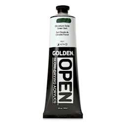 Golden Open Acrylics - Chromium Oxide Green Dark, 5 oz Tube