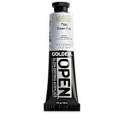 Golden Open Acrylics - Titan Green Pale, 2 oz tube