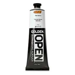Golden Open Acrylics - Raw Sienna, 5 oz Tube