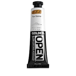 Golden Open Acrylics - Raw Sienna, 2 oz Tube