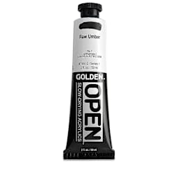Golden Open Acrylics - Raw Umber, 2 oz Tube