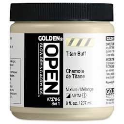 Golden Open Acrylics - Titan Buff, 8 oz Jar