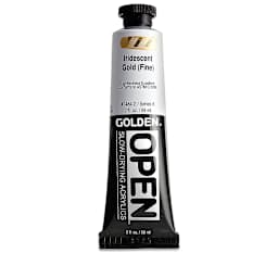 Golden Open Acrylics - Iridescent Gold (Fine), 2 oz Tube