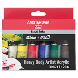 Amsterdam Expert Series Acrylic Set - 20 ml Tubes, Set of 6 (Front of package. Outer package may be different than shown here.)