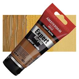 Amsterdam Expert Series Acrylic - Transparent Oxide Yellow, 75 ml tube and swatch