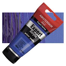 Amsterdam Expert Series Acrylic - Ultramarine, 75 ml tube and swatch