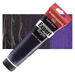 Amsterdam Expert Series Acrylic - Permanent Blue Violet, 150 ml tube and swatch