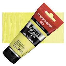 Amsterdam Expert Series Acrylic - Greenish Yellow Light, 75 ml tube and swatch