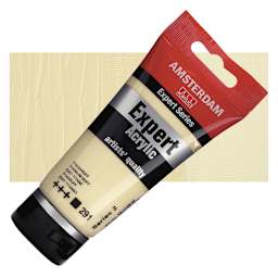Amsterdam Expert Series Acrylic - Titanium Buff, 75 ml tube and swatch
