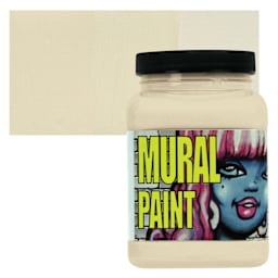 Chroma Acrylic Mural Paint - Sand, 16 oz jar and swatch