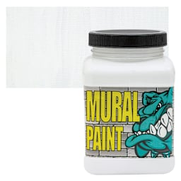 Chroma Acrylic Mural Paint - Polar, 16 oz jar and swatch