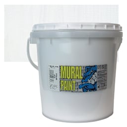 Chroma Acrylic Mural Paint - Polar, 128 oz and swatch