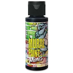 Chroma Acrylic Mural Paint - Blacktop Black, 2 oz bottle