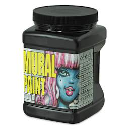 Chroma Acrylic Mural Paint - Blacktop Black, 67.7 oz