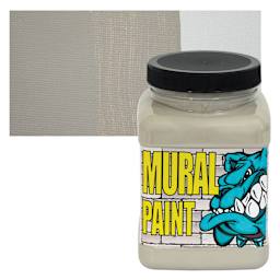 Chroma Acrylic Mural Paint - Fog, 16 oz Jar and swatch