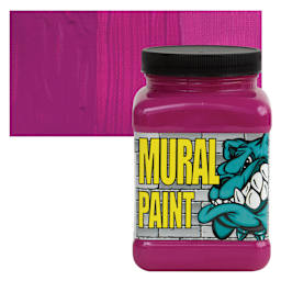 Chroma Acrylic Mural Paint - Pucker, 16 oz jar and swatch