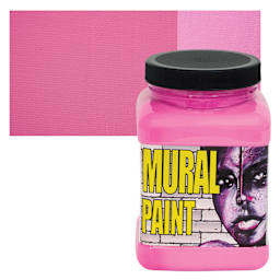 Chroma Acrylic Mural Paint - Pop, 16 oz Jar and swatch