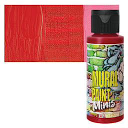 Chroma Acrylic Mural Paint - Stop, 2 oz bottle and swatch