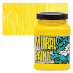 Chroma Acrylic Mural Paint - Scorched, 16 oz jar and swatch