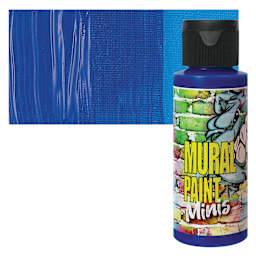 Chroma Acrylic Mural Paint - Ice, 2 oz bottle and swatch