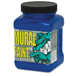 Chroma Acrylic Mural Paint - Ice, 16 oz, Jar (Angled view)