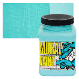 Chroma Acrylic Mural Paint - Chill, 16 oz Jar and swatch