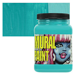 Chroma Acrylic Mural Paint - Calypso, 16 oz jar and swatch