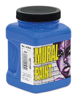 Chroma Acrylic Mural Paint - Neptune, 16 oz Jar side view