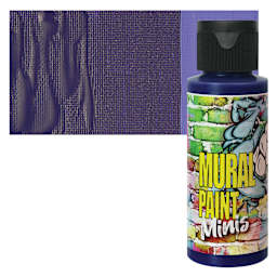 Chroma Acrylic Mural Paint - Purple Haze, 2 oz bottle and swatch