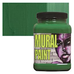 Chroma Acrylic Mural Paint - Camo, 16 oz, Jar and swatch