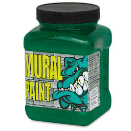 Chroma Acrylic Mural Paint - Go, 16 oz, Jar (Angled view)