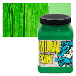 Chroma Acrylic Mural Paint - T-Rex, 16 oz Jar and swatch